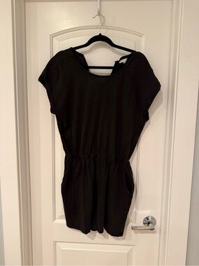 Z Supply Black Short Sleeve Romper